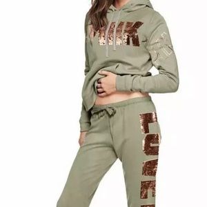 Vs Pink Rose Gold Bling Set